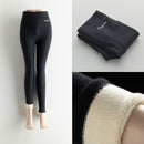 GCAROL Women Thick Fleece Legging High Waist Letters Legging Pants Stretch Winter Seamless Fitness Can Be Worn Below Zero