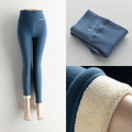 GCAROL Women Thick Fleece Legging High Waist Letters Legging Pants Stretch Winter Seamless Fitness Can Be Worn Below Zero