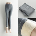 GCAROL Women Thick Fleece Legging High Waist Letters Legging Pants Stretch Winter Seamless Fitness Can Be Worn Below Zero