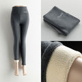 GCAROL Women Thick Fleece Legging High Waist Letters Legging Pants Stretch Winter Seamless Fitness Can Be Worn Below Zero