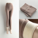 GCAROL Women Thick Fleece Legging High Waist Letters Legging Pants Stretch Winter Seamless Fitness Can Be Worn Below Zero