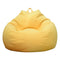 Lazy Sofa-Cover Large Small Lazy Bean Bag Sofa Chairs Cover Without Filler Linen Cloth Lounger Seat Bean Bag Pouf Puff Couch