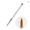 1PC Crystal Acrylic Nail Art Brush No 8/10/12/14 UV Gel Carving Pen Brush Liquid Powder DIY Nail Drawing Liquid Glitter Handle