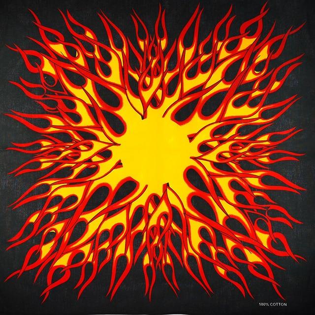 New Design Fashion Hip Hop 100% Cotton Skull Bandana Square Scarf Black Paisley Bicycle Headband For Women/Men/Boys/Girls