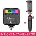 Ulanzi VL49 Mini RGB Video Light Lighting for Photography 2000mAh RGB LED Video Camera Light Vlog Fill Light Live