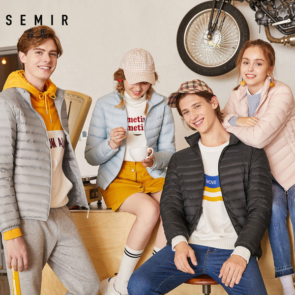 SEMIR 2020 Winter Down Jacket Women Short Jackets New 90 Down Hooded Warm Slim Winter Coat for Female Casual Tops winter jacket