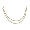 Novelty! Women's Two Layer Butterfly Chain Hip Hop Punk Gold Silver Metal Chain For Pants Rock Jewelry Keychain