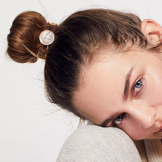 Original Design Alloy Round Top Hairpin Bun Cage Minimalist Bun Holder Cage Hair Stick Girl Hair Accessories Hair Jewelry