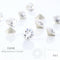 Astrobox Diamond Round 4/5/6/7/8/10mm Cone Transparent Pointed Crystal Pointback Glue On Nail Art Rhinestones DIY Jewelry Making