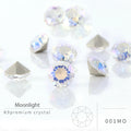 Astrobox Diamond Round 4/5/6/7/8/10mm Cone Transparent Pointed Crystal Pointback Glue On Nail Art Rhinestones DIY Jewelry Making