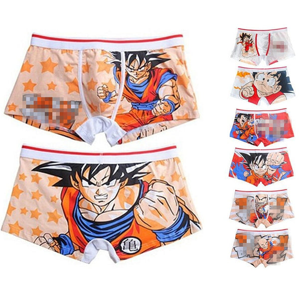 Anime Son Goku Kakarotto Cosplay Underpants Boxer Shorts Man cotton Male Panties Breathable Funny Mens Underwear