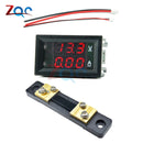 Mini Digital Voltmeter Ammeter DC 0-100V/ 7-110V 50A Amp Volt Voltage Current Meter Detector Tester 0.28" Dual LED Display Gauge