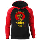 Hoody Cobra Kai Printing New Autumn Warm Man Raglan Hoodies Big Size Harajuku Men Sweatshirt Street Fashion Punk Mens Pullover