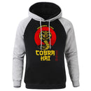 Hoody Cobra Kai Printing New Autumn Warm Man Raglan Hoodies Big Size Harajuku Men Sweatshirt Street Fashion Punk Mens Pullover