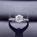 CC Trendy Jewelry S925 Rings For Women Cubic Zirconia Charms Bridal Wedding Engagement White Gold Color Ring Drop Shipping