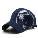 Embroidered Skull Cap For Men Cotton Sports Baseball Caps Fashion Black Pattern Women Snapback Army Male Cap Hip Hop Bone