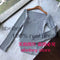 2020 new spring and summer fashion women clothes cashmere sqaure collar full sleeves elastic high waist sexy pullover WK080