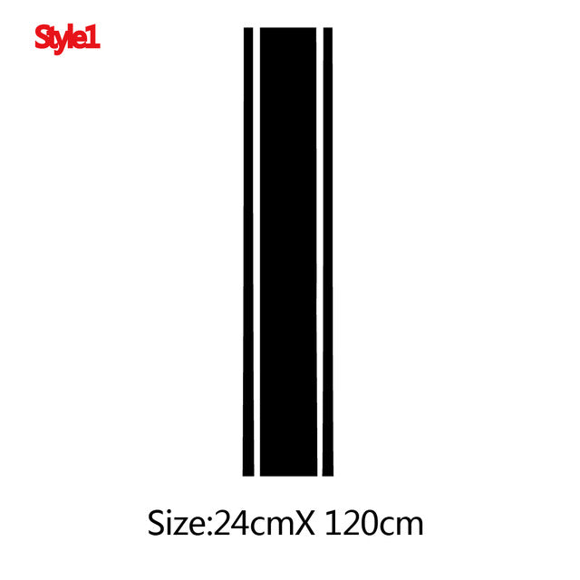 Fashion WRC Stripe Car Covers Vinyl Racing Sports Decal Head Car Sticker Wrap Vinyl Stickers For Car Head Decoration