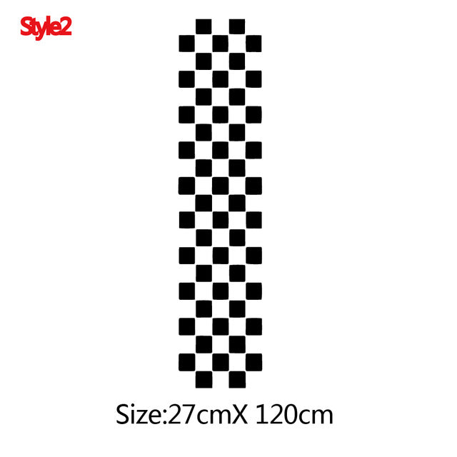 Fashion WRC Stripe Car Covers Vinyl Racing Sports Decal Head Car Sticker Wrap Vinyl Stickers For Car Head Decoration