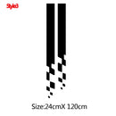 Fashion WRC Stripe Car Covers Vinyl Racing Sports Decal Head Car Sticker Wrap Vinyl Stickers For Car Head Decoration