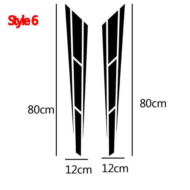 Fashion WRC Stripe Car Covers Vinyl Racing Sports Decal Head Car Sticker Wrap Vinyl Stickers For Car Head Decoration