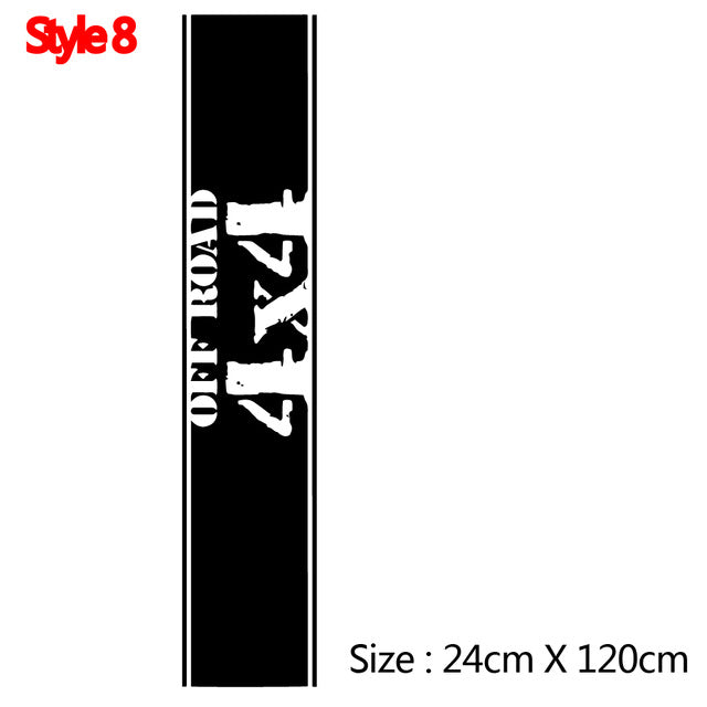 Fashion WRC Stripe Car Covers Vinyl Racing Sports Decal Head Car Sticker Wrap Vinyl Stickers For Car Head Decoration