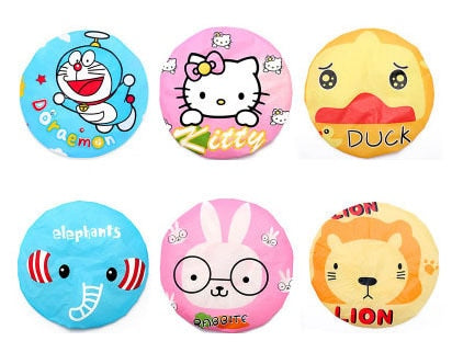 100Pcs Disposable Shower Cap Plastic Waterproof Transparent Color Shower Hat Hotel For Travel Home One Time Bathroom Products