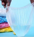 100Pcs Disposable Shower Cap Plastic Waterproof Transparent Color Shower Hat Hotel For Travel Home One Time Bathroom Products