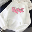 Bratz Letter print hoodie Autumn winter Sweatshirt unisex men and Women's Casual student Fashion Hooded Sweatshirt Long Sleeve