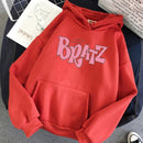 Bratz Letter print hoodie Autumn winter Sweatshirt unisex men and Women's Casual student Fashion Hooded Sweatshirt Long Sleeve