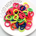 50pc/lot Kids Candy Color Hair Rope Elastic Scrunchie Hair Bands Mini Hair Rings Rubber Band for Girls Princess Hair Accessories