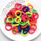 50pc/lot Kids Candy Color Hair Rope Elastic Scrunchie Hair Bands Mini Hair Rings Rubber Band for Girls Princess Hair Accessories