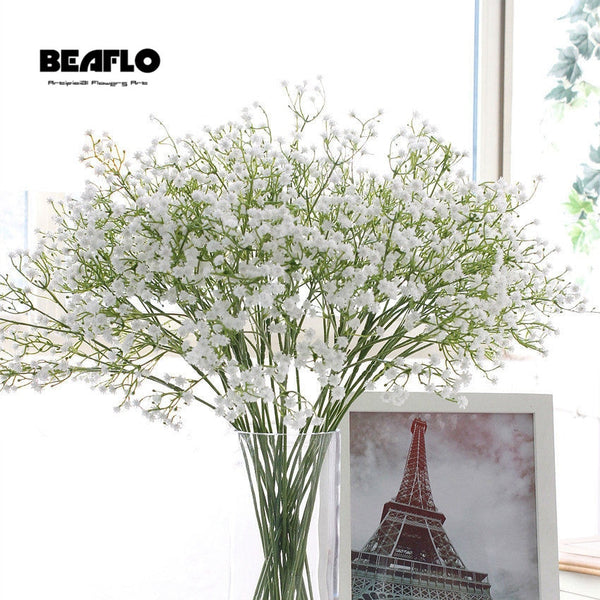 1pc Artificial Baby's Breath Flower Gypsophila Fake Silicone plant for Wedding Home Hotel Party Decoration 5 Colors