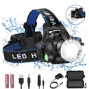 Headlamps 12000lumens Led Headlamp L2/T6 Zoomable Headlight Head Torch Flashlight Head lamp by 18650 battery for Fishing Hunting