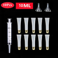 50 Pcs 10/15ml Empty Lip Gloss Tubes with  Funnels Clear Soft Lip Gloss Container Refillable Lipgloss Tubes for DIY Makeup Tool