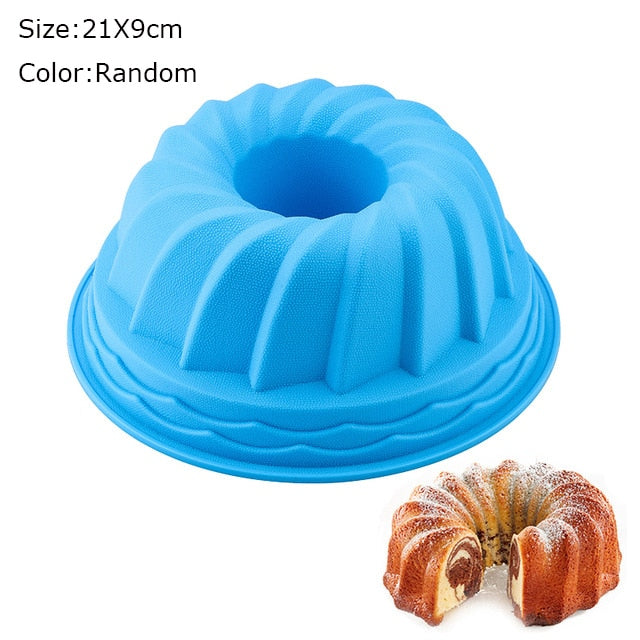 Silicone Cake Molds Flower Crown Shape  Baking  mold kitchen Tool 3D Bread Pastry Mold Pizza Pan DIY Birthday Wedding Party