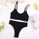 Seamless Women Bra Set Cotton Sexy Thong Tank Top Solid Breathable Low Waist Panty Ladies Lingerie Set  Fashion Underwear Set