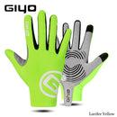 Giyo Wind Breaking Cycling Full Finger Gloves Touch Screen Anti-slip Bicycle Lycra Fabric Mittens Bicicleta Road Bike Long Glove