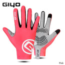 Giyo Wind Breaking Cycling Full Finger Gloves Touch Screen Anti-slip Bicycle Lycra Fabric Mittens Bicicleta Road Bike Long Glove