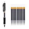 Retractable Gel Pens Set Black/red/blue Ink Colored Gel Pen 0.5mm Replaceable Refills Office&school Supplies Stationery