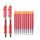 Retractable Gel Pens Set Black/red/blue Ink Colored Gel Pen 0.5mm Replaceable Refills Office&school Supplies Stationery