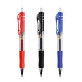 Retractable Gel Pens Set Black/red/blue Ink Colored Gel Pen 0.5mm Replaceable Refills Office&school Supplies Stationery