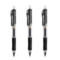 Retractable Gel Pens Set Black/red/blue Ink Colored Gel Pen 0.5mm Replaceable Refills Office&school Supplies Stationery