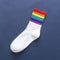 Fashion Socks Cotton Rainbow Stripes Christmas Gift Classic Warm Casual Tide Harajuku Funny Cute Pop Korean Socks For Women