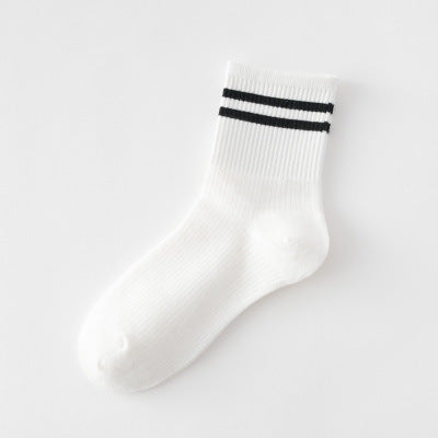 Fashion Socks Cotton Rainbow Stripes Christmas Gift Classic Warm Casual Tide Harajuku Funny Cute Pop Korean Socks For Women