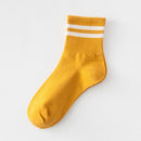 Fashion Socks Cotton Rainbow Stripes Christmas Gift Classic Warm Casual Tide Harajuku Funny Cute Pop Korean Socks For Women