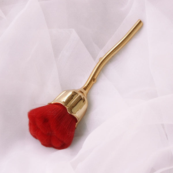LAIKOU Rose Nail Art Dust Brush For Manicure Beauty Brush Blush Powder brushes Fashion Gel Nail Accessories Nail Material Tools