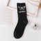 Japanese Cotton Cartoon Pattern Hip Hop Style Breathable Mid Tube Socks Skateboard Socks 1Pair Soft Long Sock for Men