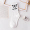 Japanese Cotton Cartoon Pattern Hip Hop Style Breathable Mid Tube Socks Skateboard Socks 1Pair Soft Long Sock for Men