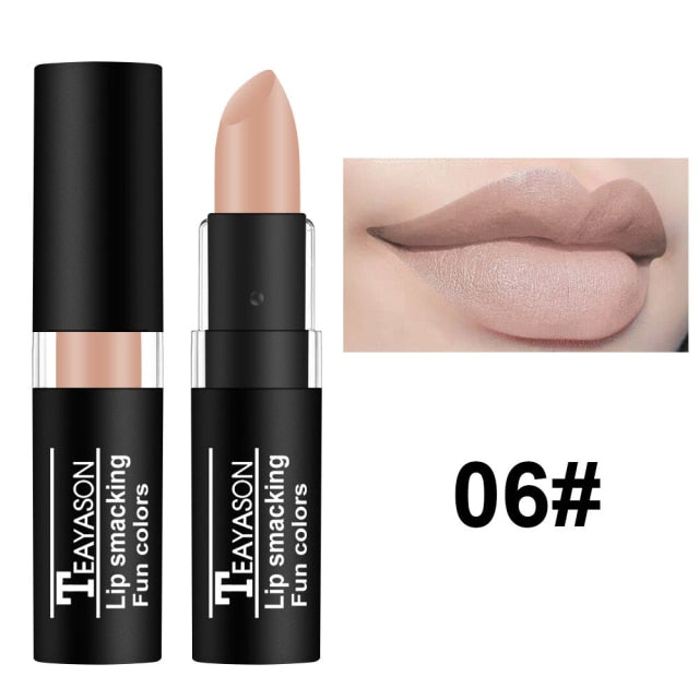 12 Colors Matte Lipstick Lip Gloss Cosmetic For Makeup Long Lasting Moisture Make Up Waterproof Lipstick Lips Tint Pomade TSLM5
